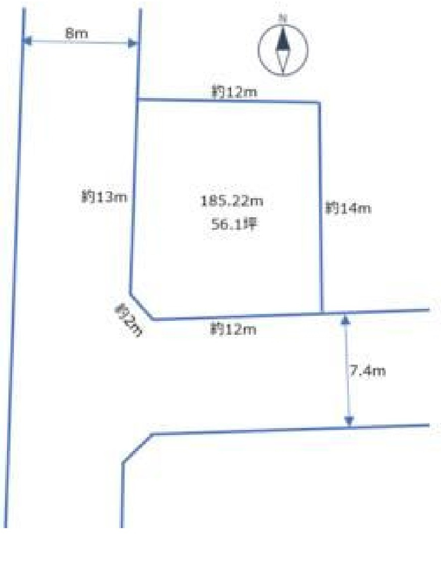 売地　栃木市旭町の区画図
