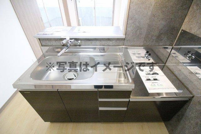 （仮称）都城年見町Hマンションのキッチン|使いやすいキッチンです