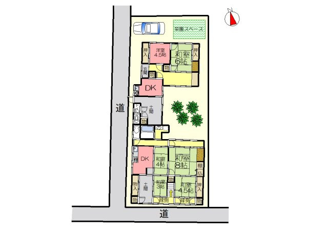 丹波市氷上町成松の中古一戸建の区画図