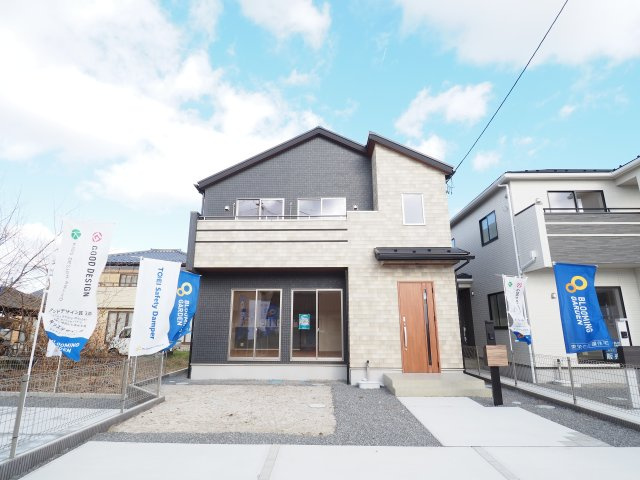 【外観】 | Blooming　Garden　伊達市梁川町中久保　２号棟 | ★内覧予約で新米4kg★