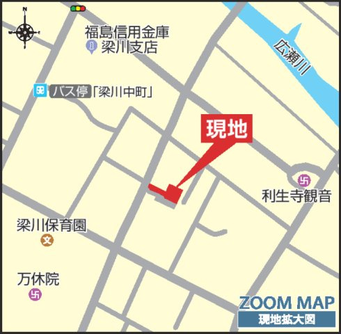 【地図】 | Blooming　Garden　伊達市梁川町中久保　３号棟 | ★内覧予約で新米4kg★