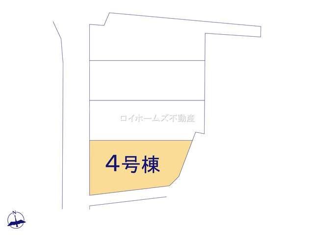【区画図】 | 名古屋市中川区吉津３丁目1530『仲介料無料』新築戸建て | 4号棟