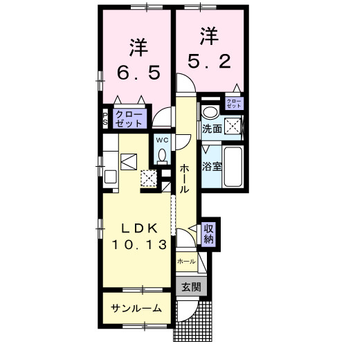 ウッドスプリング有田の間取り