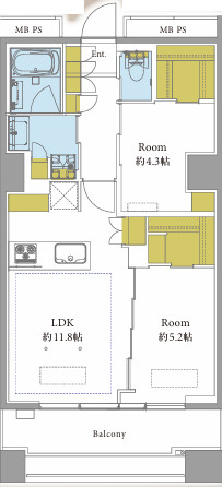 東京レジデンスの間取り