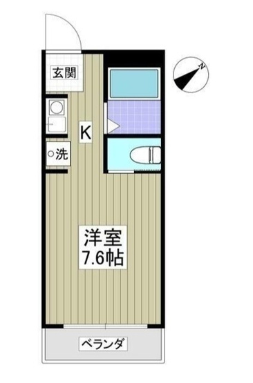 【間取り】 | リブレス戸塚 | ワンルームのお部屋！