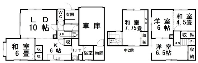 【間取り】 | ◆収益物件◆喜多町借家・アパート 2棟一括売り物件 | 借家の間取りです