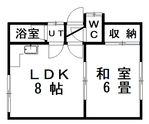 【間取り】 | ◆収益物件◆喜多町借家・アパート 2棟一括売り物件 | アパートの間取りの一例です