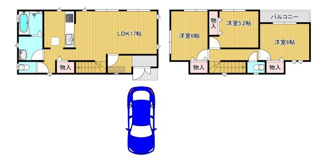 【間取り】 | 阿弥　新築戸建　全９区画 | 【Ｉ号棟】暮らしやすい３ＬＤＫ♪子供部屋や趣味のお部屋も作れますね♪