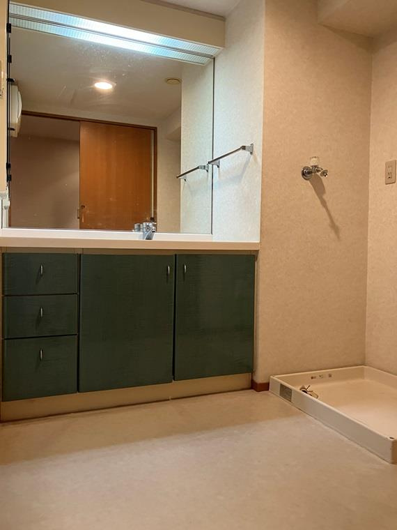 ヴィルヌーブ浦和常盤の洗面所|忙しい朝には欠かせない洗面所です