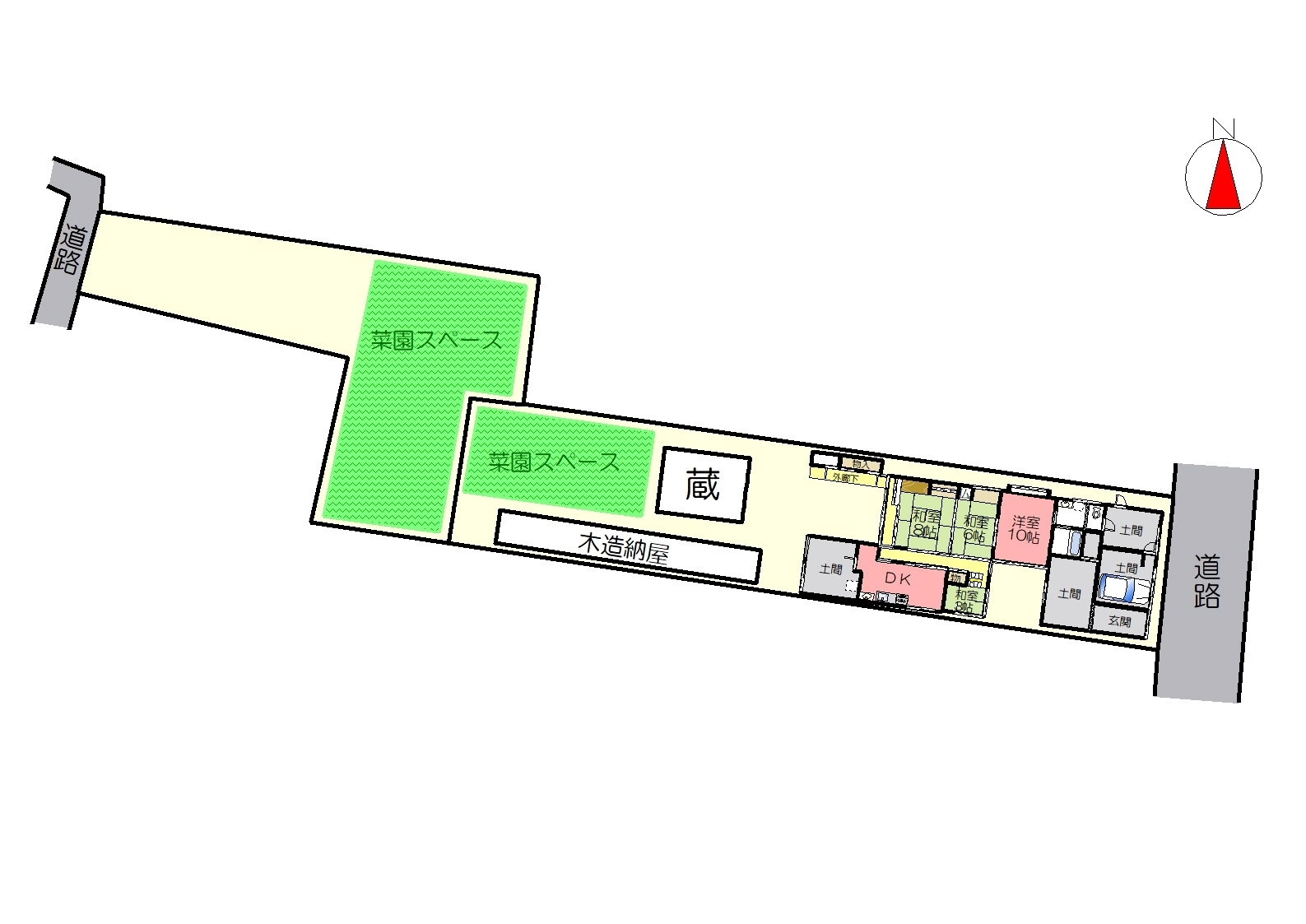 丹波市氷上町成松の中古一戸建の区画図