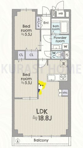 長岡京スカイハイツ　3階