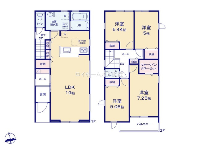 【間取り】 | 豊明市阿野町新切45-1『仲介料無料』新築戸建て | 3号棟