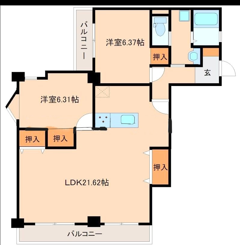 川崎第64ビル【キャッシュバック対象】の間取り