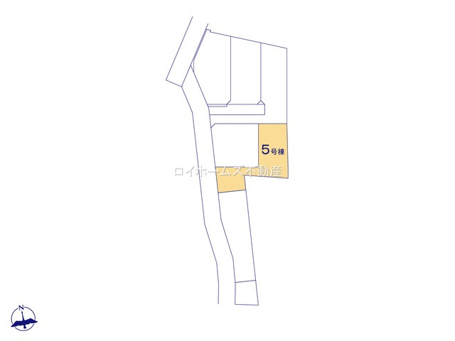 【区画図】 | 豊明市阿野町新切45-1『仲介料無料』新築戸建て | 5号棟
