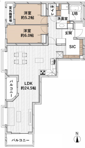 フェアロージュ北沢の間取り