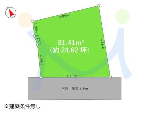 新潟市中央区海辺町一番町の区画図