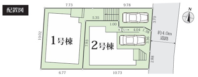 【区画図】 | 綾瀬市大上12期 新築戸建 全2棟