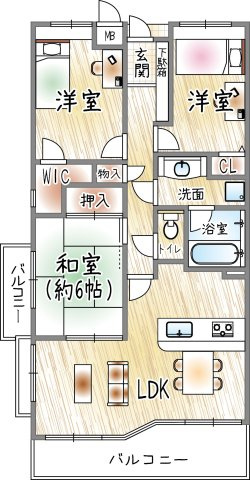 甲陽園ガーデンハウスの間取り