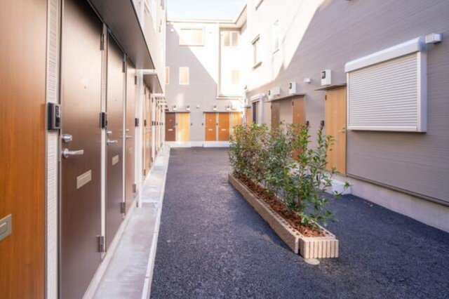 北区田端１丁目のアパートのエントランス