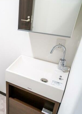 北区田端１丁目のアパートの独立洗面台