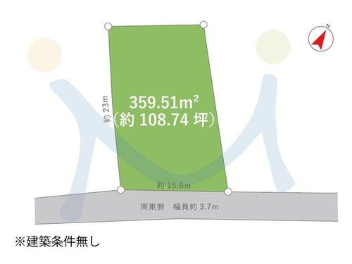 新潟市西区小針西1丁目の区画図