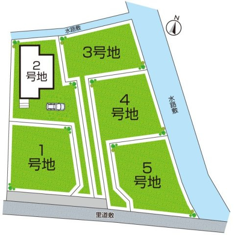 10(月)～16(日)現地説明会！◆岸和田市西大路町　全5区画の区画図|全５区画