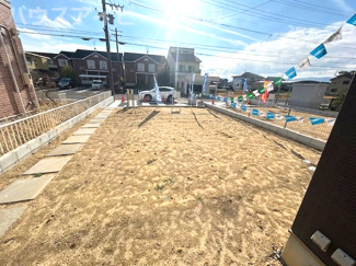 【庭】 | 羽島市堀津町新築建売全2棟！敷地広々71坪！お車並列3台可能！広々お庭スペースあり！ | 羽島市堀津町新築建売全2棟！敷地広々71坪！お車並列3台可能！広々お庭スペースあり！