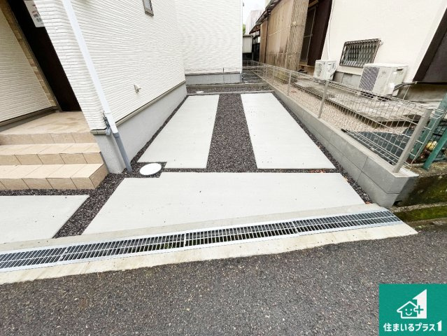 大津市鶴の里　第1期　新築一戸建ての駐車場|駐車スペース！散水栓があるので、こまめに愛車を洗えます！