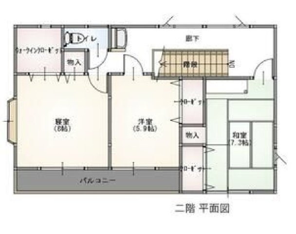 売戸建　栃木市岩舟町の間取り