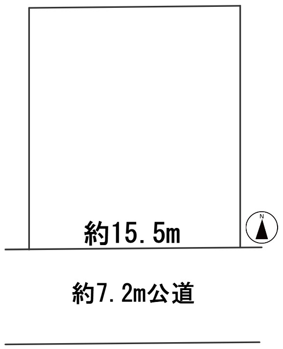６６２８９　羽島市竹鼻町土地の区画図