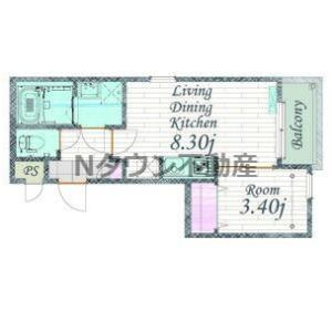 【間取り】 | Cherim 本陣十王町 North | 間取りです。