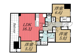 【間取り】 | 幕張ベイパークライズゲートタワー