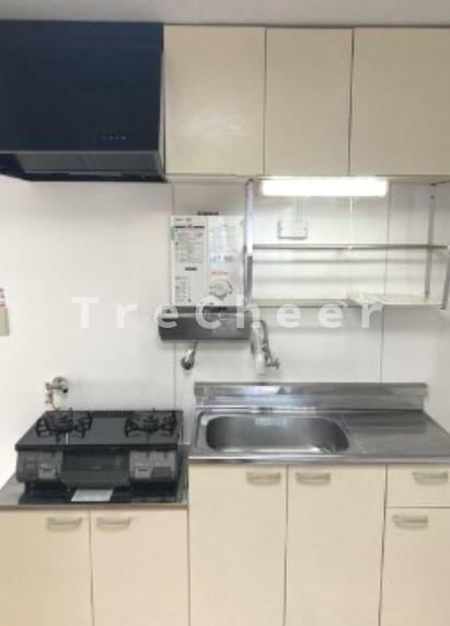 しきマンションのキッチン