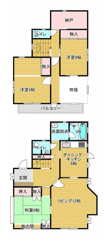 栃木市沼和田町 リフォーム物件　の間取り|〇3LDK+S〇
全居室6帖以上！納戸付き！
内外装リフォーム済みです♪