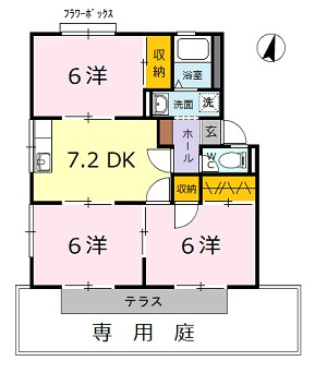 ハイライフ奥田　Ｃ棟の間取り