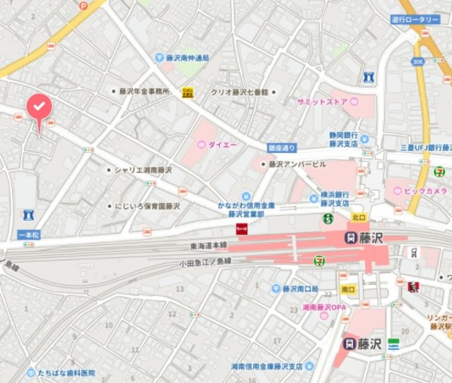 エスコート藤沢の地図