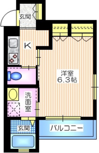 エスコート藤沢の間取り