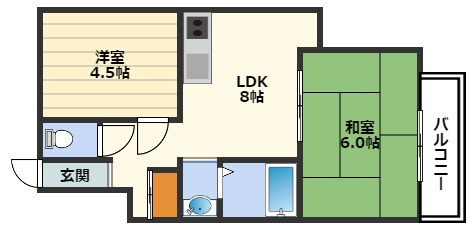 第3カワイハイツの間取り