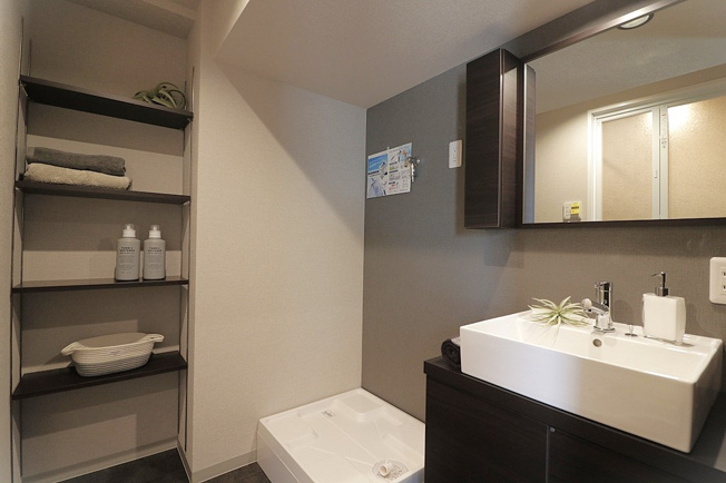 【ランドリースペース】 | 蒲生第二コーポ ★ペット可・南向き | 収納スペース豊富です！