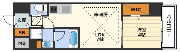 アーバネックス西天満の間取り