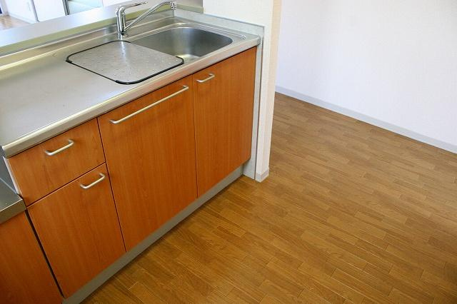 パークサイド精華台Ａ．Ｂ．Ｃ．Ｄのキッチン|お料理しやすいキッチンです