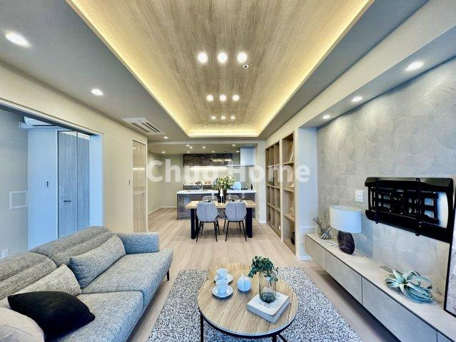 シティタワーズ豊洲ザ・ツイン サウスタワーの居間・リビング|【居間・リビング】「ＬＤＫは家族団らんをデザイン」広いＬＤＫでは家族が集まり一緒の時間を過ごせる工夫がされております。何気ない一日の当たり前のひとコマがいつか一生の宝物になります