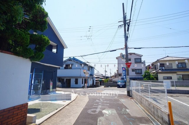 【前面道路含む現地写真】 | 八尾市教興寺6丁目　【2号地/全2区画】 | 【前面道路：西側幅員約4.1ｍ×北側幅員約4.4ｍ☆】