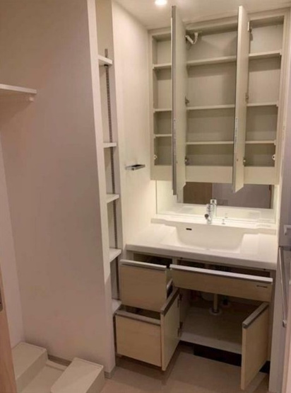 【洗面所】 | クレア堀切菖蒲園 | シャワー付化粧洗面台