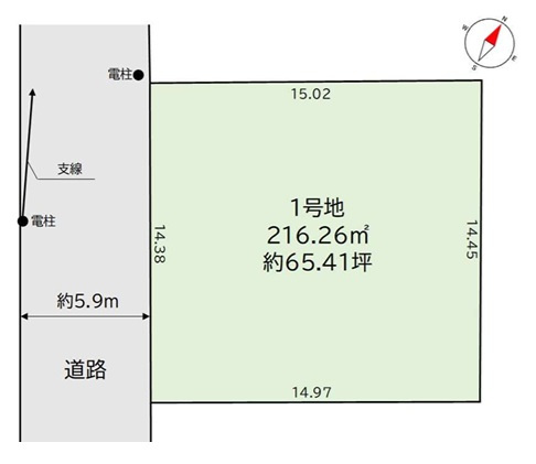 四街道市千代田4期の区画図