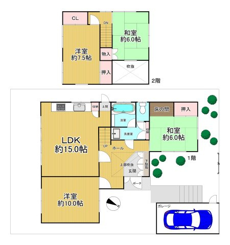 堺市南区高倉台2丁戸建の間取り