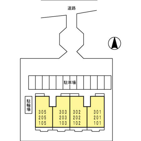 ノーブル高橋の区画図