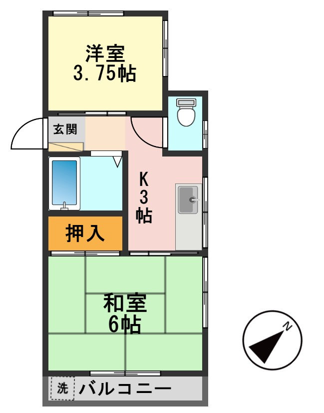 アールハイツの間取り