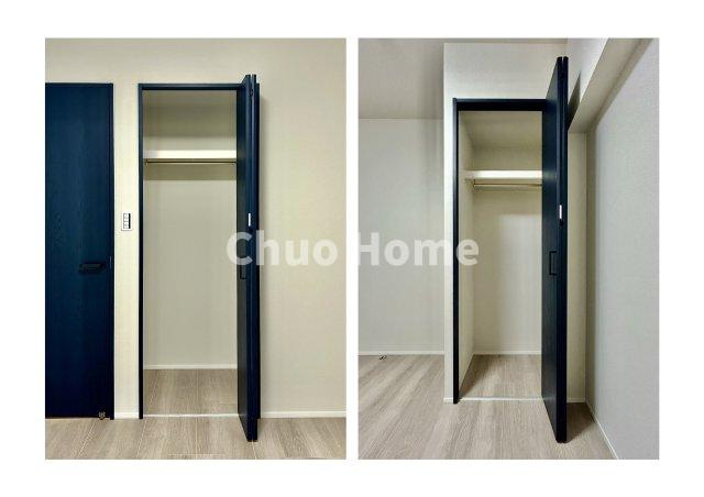 南砂キャピタルコータースの収納|居室にはクローゼットを完備し、自由度の高い家具の配置が叶うシンプルな空間です。お子様の成長と必要になる子供部屋を与えるにはぴったりの間取りですね。