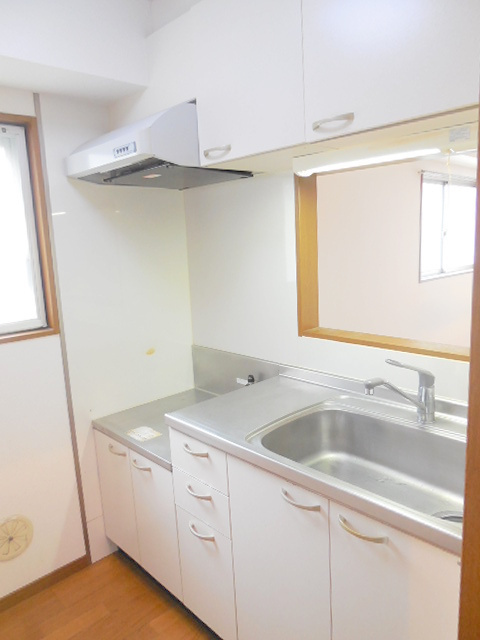 シャンテ高輪のキッチン|ガス２口設置可カウンターキッチン